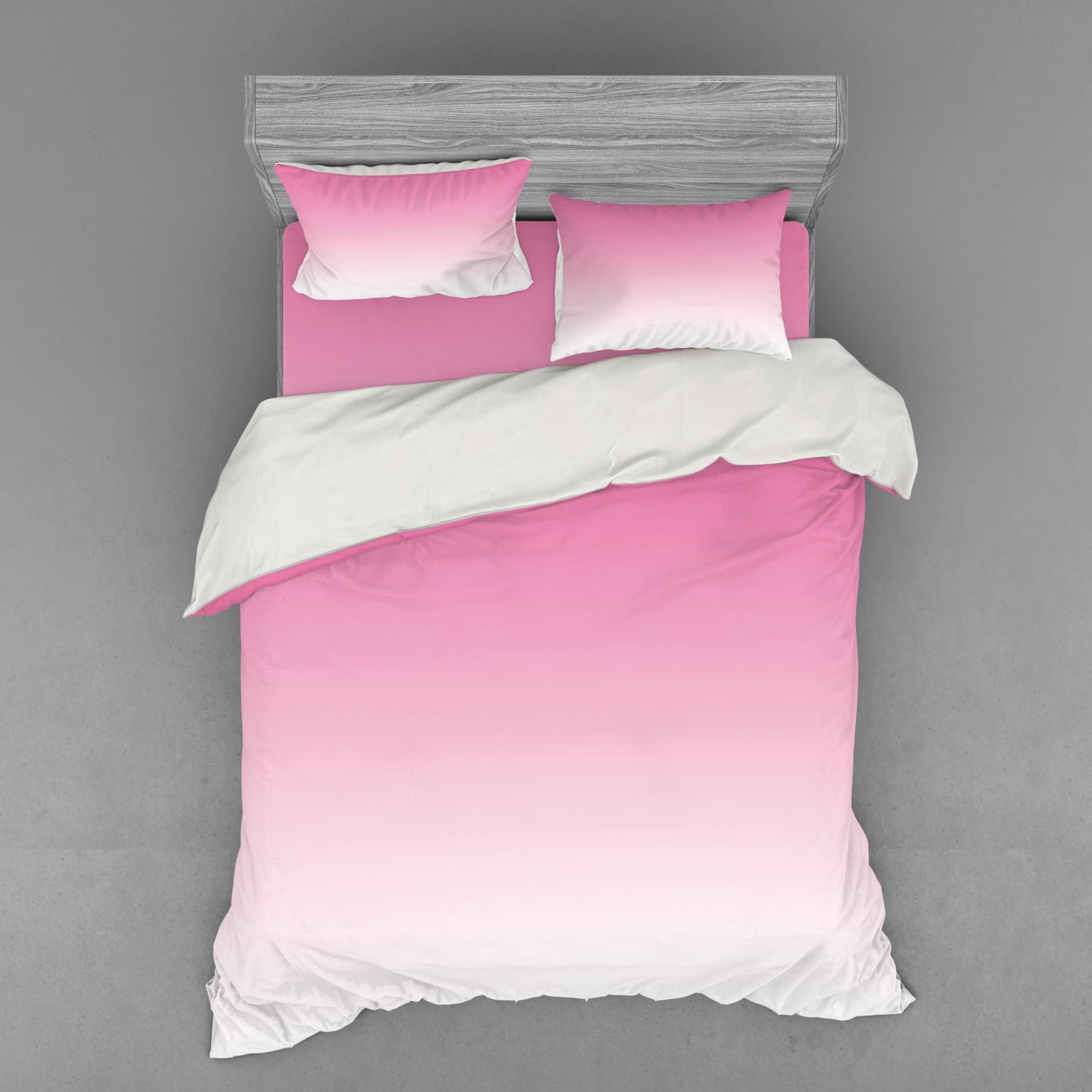 Ombre Duvet Cover Set, Dreamy Pale Pink Waterfall Cotton Candy Inspired