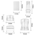 thumbnail image 2 of DIY Nail Decor, Clear Silicone Stamper For Easy Pattern Transfer, Professional Manicure Set, Multiple Occasion Use, Durable And Reusable, 2 of 5