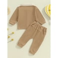 thumbnail image 5 of Nygoyerh Little Boys Outfit 6M 9M 12M 18M 24M 3T 4T Classic Long Sleeve Shirt + Long Pants 2PCS Set Fall Baby Clothing, 5 of 7