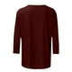 thumbnail image 2 of TaTaai Women St. Patrick's Print Black Crew Neck Top 3/4 Sleeve Loose Casual Tee Ladies Spring Daily Wear Soft Comfortable Non-See-Through No Fading Lightweight Top Gift, 2 of 7