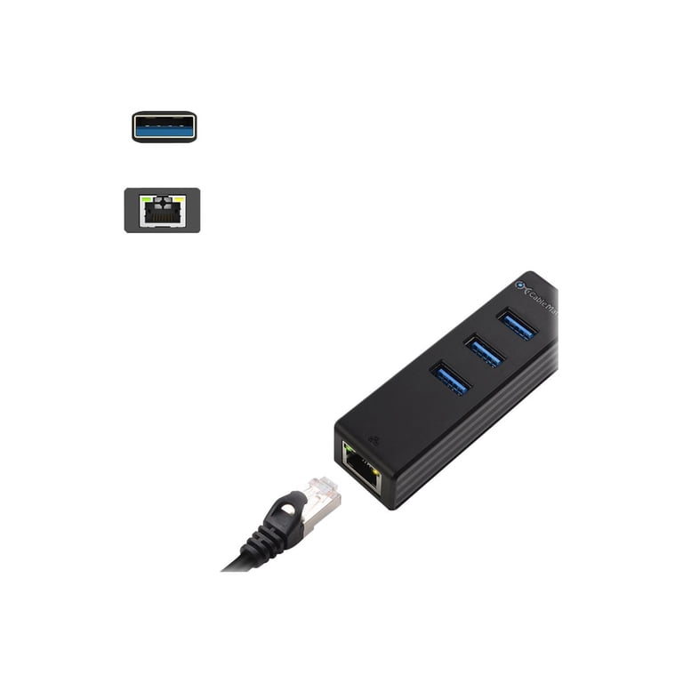 Cable Matters SuperSpeed USB 3.0 to RJ45 Gigabit Ethernet Network Adapter in Black Cable Matters SuperSpeed USB 3.0 to RJ45 Gigabit Ethernet Network Adapter in Black