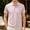 Pink, variant on COSFO Golf Mens Polo Shirt Casual Short Sleeve Striped Shirts Business with Pocket Classic Fit Collared Pullover Tops