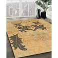 thumbnail image 2 of Ahgly Company Indoor Square Abstract Orange Abstract Area Rugs, 5' Square, 2 of 6
