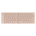 thumbnail image 1 of B023 Dual-Fold Bluetooth 5.0 Keyboard with Magnetic Closure - Portable 3-Device Sync, Silent Keys, Rechargeable 210mAh Battery - Compatible with iOS/Android/Windows, Includes Phone Stand & Type-C, 1 of 6