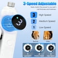 thumbnail image 4 of Oazouf 2-in-1 Electric Dog Cat Nail Clippers and Grinder with LED Light, 3-Speed, Rechargeable Quiet Safe Pet Nail Trimmer Grooming Tool for Dogs Cats Rabbits Pets, White, 4 of 12