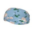thumbnail image 2 of Goofa Rose Flowers Pattern Sweatbands Sports Headband for Men & Women,Moisture Wicking Athletic headband,Breathable Sweatband,Sports accessories,Workout gear, 2 of 9