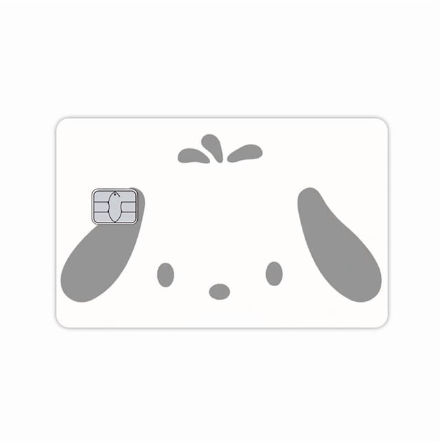 New Kuromi Hello Kitty Pochacco Cute Card Skin Stickers for Credit Card Bank Bus Waterproof Film Cover Sticker Girls Accessories