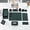 Green, variant on MOOFI 11-piece PU Leather Executive Desk Accessories Set, Black Office Organizer