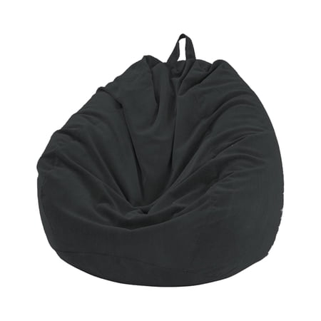 Sunisery Stuffed Animal Storage Bean Bag Chair Cover (No Filler) for Kids Adults, Soft Corduroy Beanbag for Organizing Plush Toys