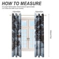 thumbnail image 2 of Christmas Snowman Snow House Curtains Watercolor Theme Window Curtains Grommet Blackout Drapes for Living Room Bedroom, 2 of 5