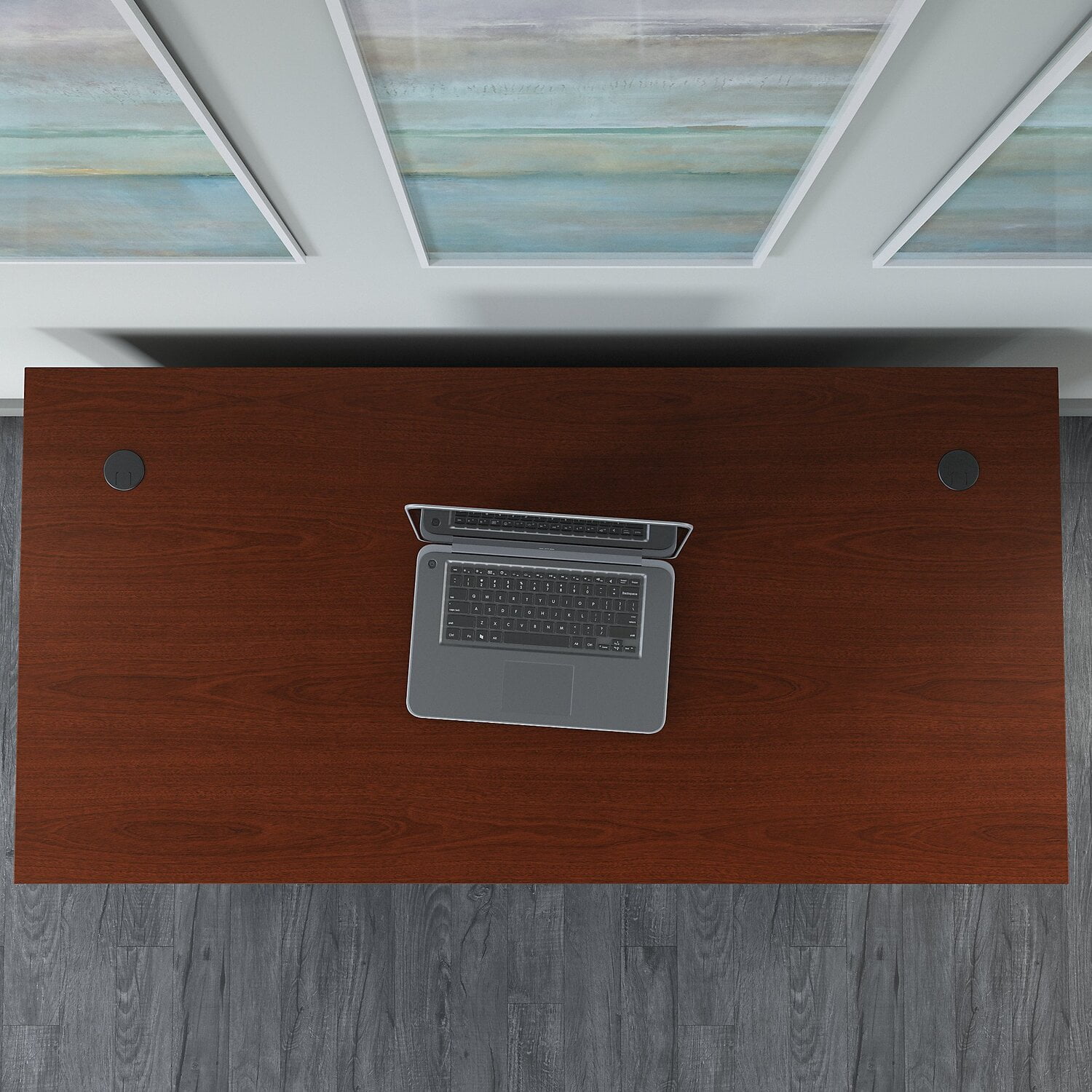 Series C 60W x 30D Office Desk in Mahogany - Engineered Wood