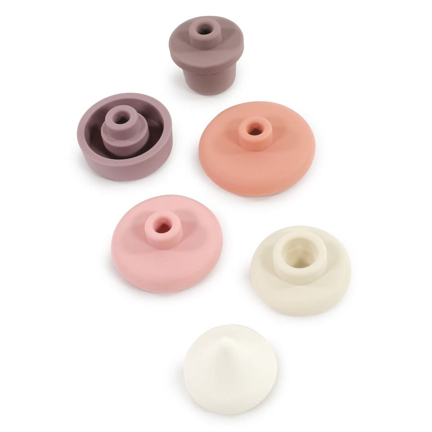 Hudson Baby Silicone Stacking Toy, Ice Cream, One Size