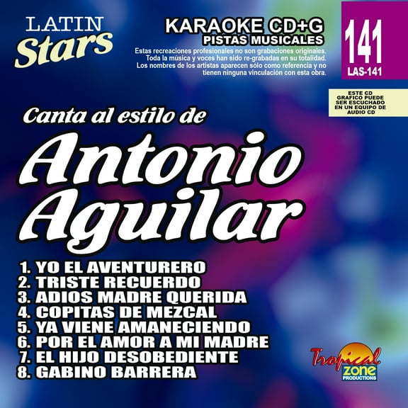 Karaoke Latin Stars 141 Antonio Aguilar