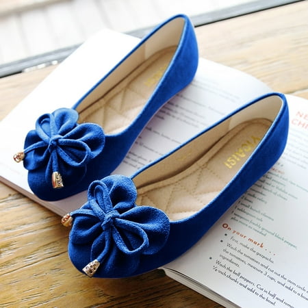 

Women Singles Shoes Flat Shoes Bowknot Casual Shoes Slip On Work Shoes For Ladies