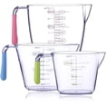 thumbnail image 1 of Juego de 3 vasos medidores con asa transparente apto para lavavajillas brillar Electrónica, 1 of 1