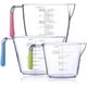 thumbnail image 1 of Juego de 3 vasos medidores con asa transparente apto para lavavajillas brillar Electrónica, 1 of 1