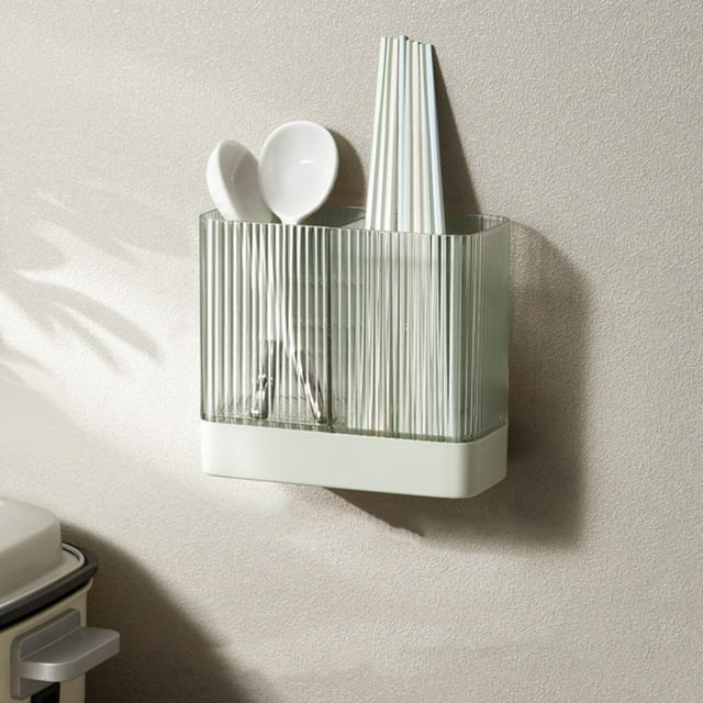 Yhmxh Kitchen Organizers And Storage Household Kitchen Supplies Wall Mounted Seasoning Storage Rack Hook Chopstick Rack Plastics Wall Mounted Chopstick Cage