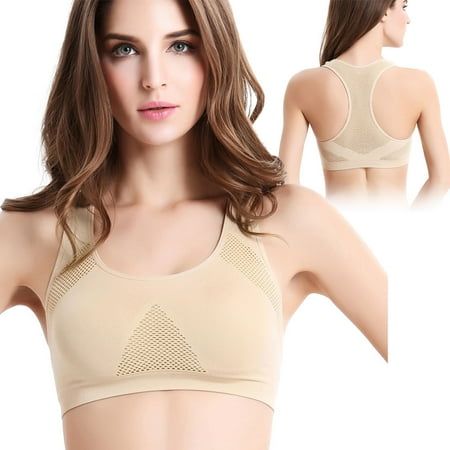 

Double Layer Seamless Sports Bra High Impact Racerback Yoga Sports Bra