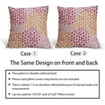 thumbnail image 6 of Pink and Orange Throw Pillow Covers 18x18 Set of 2 Hot Pink Preppy Room Decor 70s Colored Dot Decorative Pillows Trendy Print Outdoor Pillowcase Cushion Cover Linen Pillow Case for Sofa Couch Bed, 6 of 6