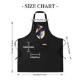 thumbnail image 4 of 2 Pack Adjustable Bib Apron for Cooking - Features Design with Intricate Hat Patterns & Name Perfect for Men & Women, 4 of 5