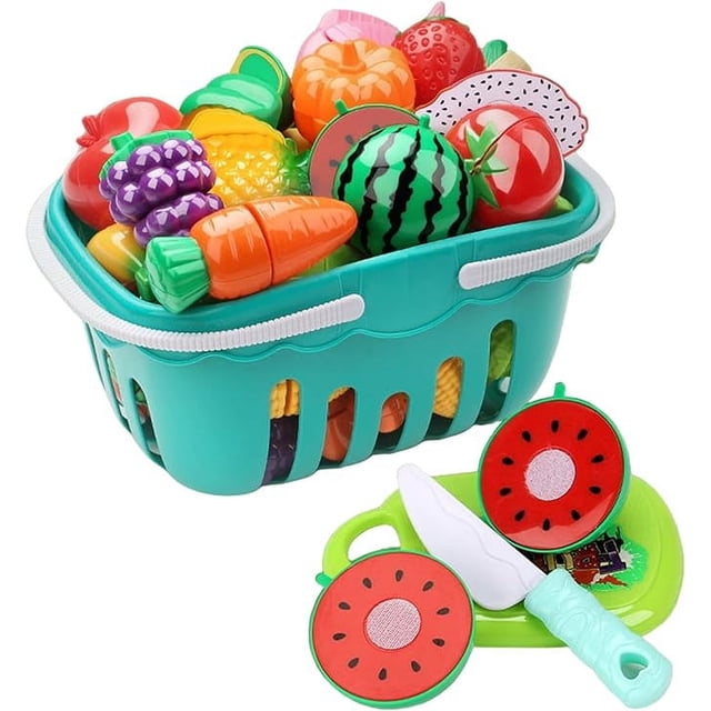 Set de Juguetes para Cortar Frutas y verduras Bluelander 30 piezas