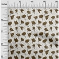 thumbnail image 1 of oneOone Velvet Brown Fabric Florals Sewing Craft Projects Fabric Prints By Yard 58 Inch Wide, 1 of 4