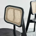thumbnail image 6 of Modway Habitat 18" Wood & Rattan Dining Side Chair in Black & Natural, 6 of 7