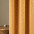 thumbnail image 4 of Deconovo Blackout Curtains for Bedroom Silver Diamond Foil Print Curtain Panel 42W x 72L inch Orange Flame Set of 2, 4 of 6