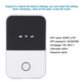 thumbnail image 3 of 4G Pocket WIFI Router LTE Módem Inalámbrico de Viaje Desbloqueado con Tarjeta SIM, se Requiere 4G Mobile LTE MIFI Router en el Hogar y en el Extranjero para Teléfonos Inteligentes, Tabletas, etc Amonsee No, 3 of 6