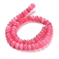 thumbnail image 3 of 5pcs Dyed Natural White Jade Beads Strands Rondelle Cerise 10x6mm Hole: 1mm about 61pcs/strand 15.20 inch(38.6cm), 3 of 5