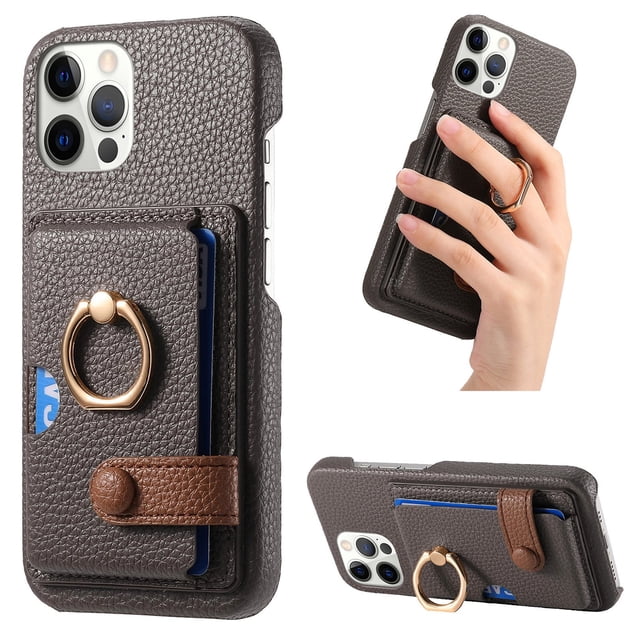 Compatible con iPhone 11 Pro Max, Funda GANGXUN con soporte magnético y tarjetero