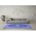 thumbnail image 3 of Ahgly Company Indoor Rectangle Medallion Blue Traditional Area Rugs, 4' x 6', 3 of 4