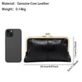 thumbnail image 2 of Royal Bagger Elegant Vintage Genuine Leather Clutch for Women, Slim Evening Bag with Kiss Lock, Phone Wallet & Coin Pocket, 2 of 9