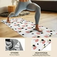 thumbnail image 4 of White Cow Head Pattern Hot Yoga Mat Towel Non Slip for Hot Yoga - Quick-Drying Yoga Mat Cover with 4 Corner Pockets with Travel Bag - Hot Yoga Towel Non Slip 74"x26", 4 of 6