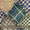 thumbnail image 4 of 40+ Cozy Homespun 6"x6" Pre-Cut Quilt Squares Blue Green Primitive Vintage Charm Pack by JCS Fabric, 4 of 5