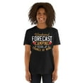thumbnail image 2 of Weekend Forecast Camping with a Chance of Wine - Funny Camp Short-Sleeve Unisex T-Shirt (Black, S), 2 of 3