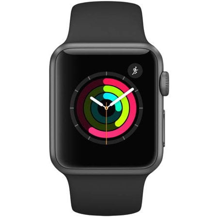 Apple Watch Series 2 Smartwatch 38mm, Space Grey Aluminum Case/ Black Band (Newest Model)