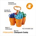 thumbnail image 3 of Fiskars 5-inch Blunt Kids Scissors 24 Piece Set with Caddy, Ages 4-7, Multiple Colors, (24 Count), 3 of 6