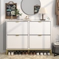 thumbnail image 5 of Fiogmub Shoe Storage Cabinet, 2 Flip Drawers, Wooden Shoe Rack Organizer, Entryway, 5 of 7