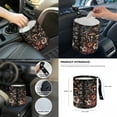 thumbnail image 7 of Jeiento Aesthetic Mushroom Car Seat Covers Full Sets of 14 Steering Wheel Cover Seat Belt Pad Floral Car Garbage Can Coaster Car Armrest Cover Gear Shift Cover Rearview Mirror Cover for Truck Sedan, 7 of 7