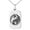 Silver, variant on Stainless Steel Tribal Dragon Yin Yang Engraved Small Rectangle Dog Tag Charm Pendant Necklace
