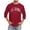 Brick Red, variant on Men's 3/4 Sleeve T Shirts Comfortable Crewneck Solid Color Loose Fit Tee Shirt Tops,3XL