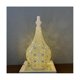 thumbnail image 4 of Lámpara de mesa de metal de estilo marroquí, lámpara inalámbrica a batería con bombilla de luces de hadas para Navidad, color blanco, blanco, 4 of 5