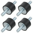 thumbnail image 1 of 4 Pcs Rubber Cylindrical Vibration Isolator Mount with 2 Threaded Studs for Pump, 1 of 8