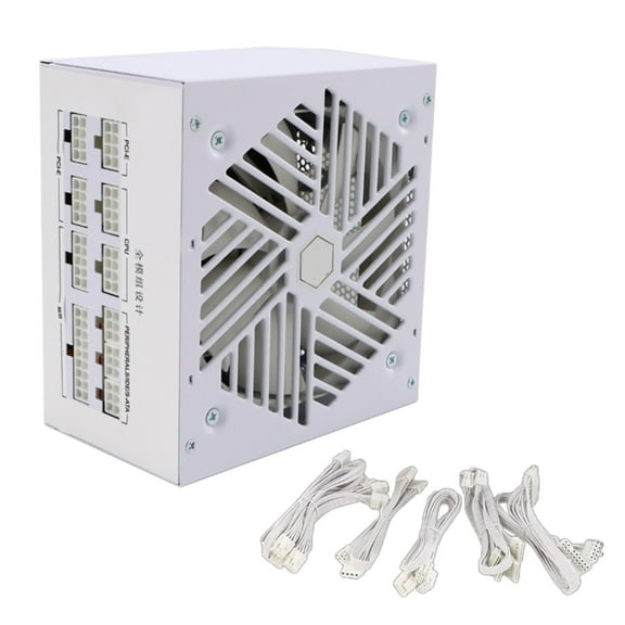 110-240V 850W Fully Modulars Computer Power Supply with Silents 120mm White Fan