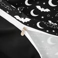 thumbnail image 5 of Homewish Halloween Bat Moon Duvet Cover Queen, Star Crescent Queen Bedding, Black White, Black Reversible 3pcs, 1 Duvet Cover and 2 Pillowcases, 5 of 7