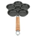 thumbnail image 1 of Breakfast Pan, Multipurpose Heavy Duty Cast Iron 5 Hole Egg Frying Pan  for Hamburger for Pancake, 1 of 7
