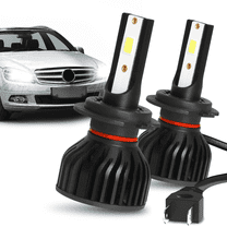 LED Headlight High/Low Beam Bulbs for 2008 2009 2010-2017 Mercedes-Benz C300 6000K Cool White 2Pcs