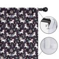thumbnail image 4 of Blackout Kids Curtains,Dark Blue Cartoon Unicorn Flower Leaf Pattern Childrens Insulated Curtains Set Of 2,Bedroom Essentials,Toddler Room Decor 42"x54", 4 of 5