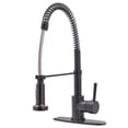 thumbnail image 1 of Gourmetier  Concord Single Handle Pull-Down Spray Kitchen Faucet  Oil Rubbed Bronze, 1 of 1
